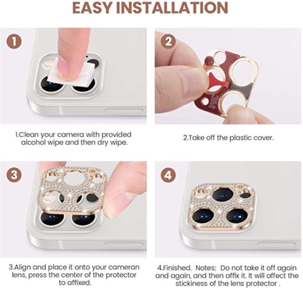 Luxurious Diamond Shiny Lens Protection For iPhone - Image 6