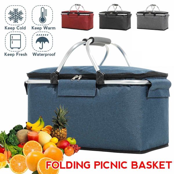 Camping Folding Thermal Cooler Bag - Image 7