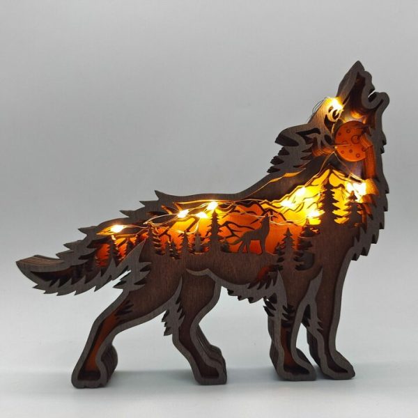 Wooden Animal With LED Light - Image 2