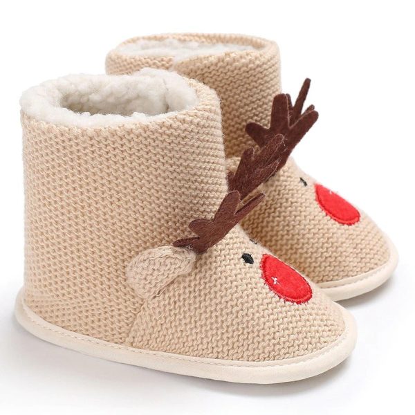 Christmas Elk Winter Baby Shoes - Image 3