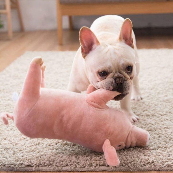 Pig-Shaped Dog Plush Toy - Image 2