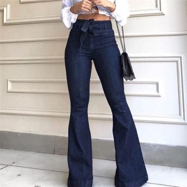 High Waist Wide Leg Jeans - Image 4