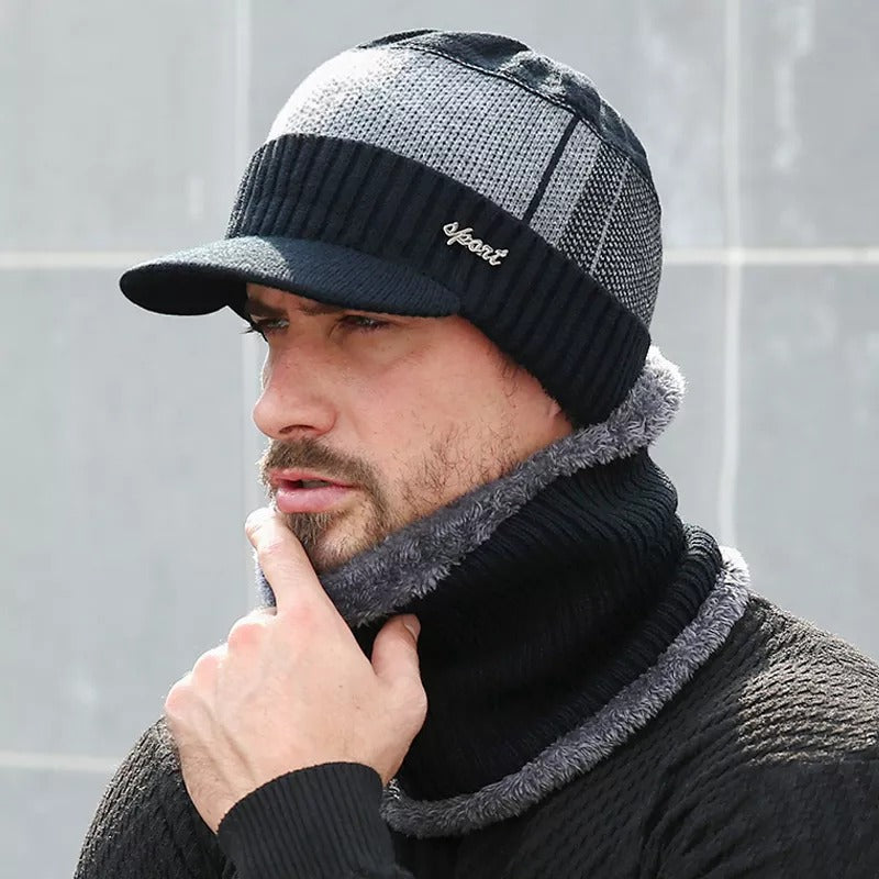 Beanie Winter Cap With Scarf