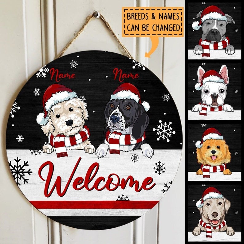 Personalized Christmas Door Sign