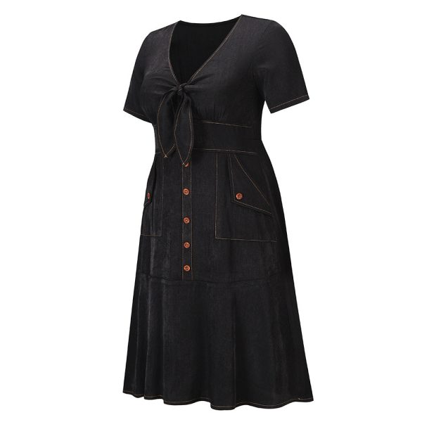 2022 NEW Women's Summer Imitation Denim Dress - Image 7