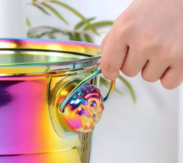 Portable Stainless Steel Ice Bucket - Image 7