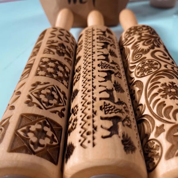 Christmas Embossing Rolling Pin - Image 4