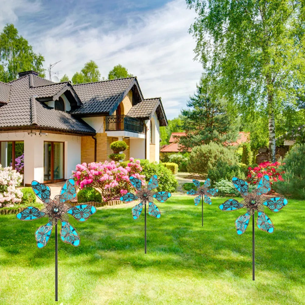 Luminous Butterfly Flower Windmill