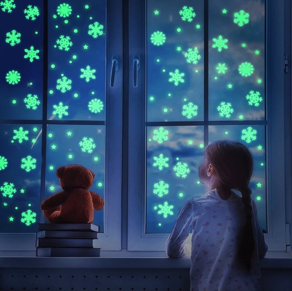 Luminous Snowflake Wall Stickers