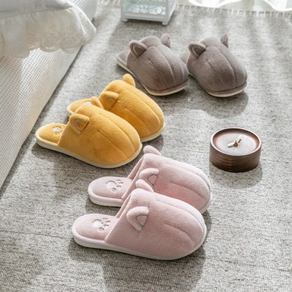 Cat Ears Cotton Slippers - Image 5