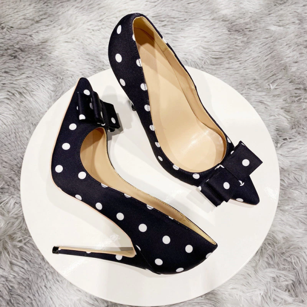 High Heels Bow Knot Elegant Ladies Party Shoes - Image 2