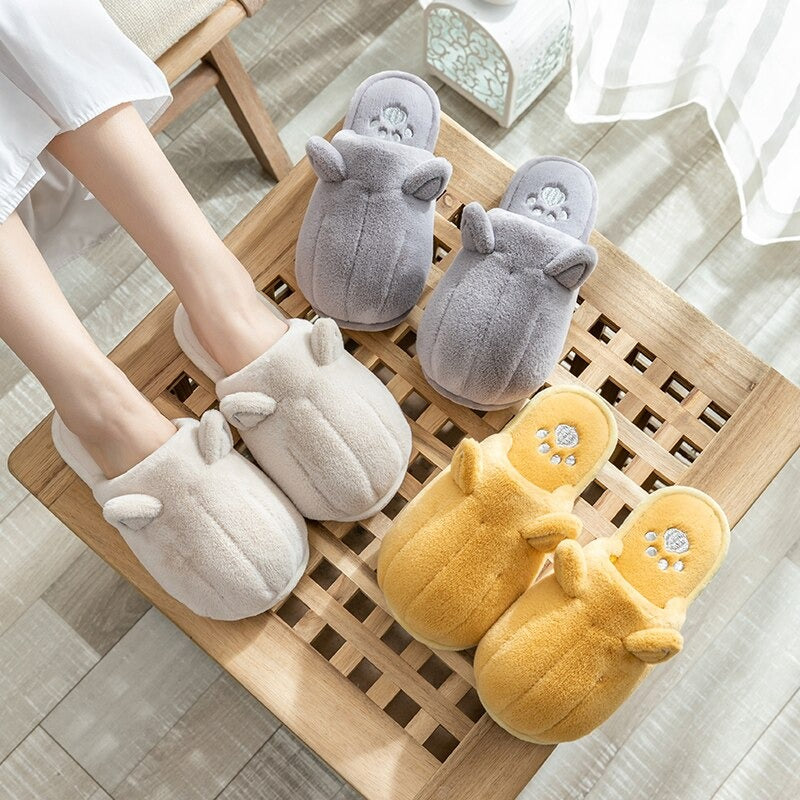 12_1b334765-8729-42cd-9b1c-44af98773a4d Cat Ears Cotton Slippers