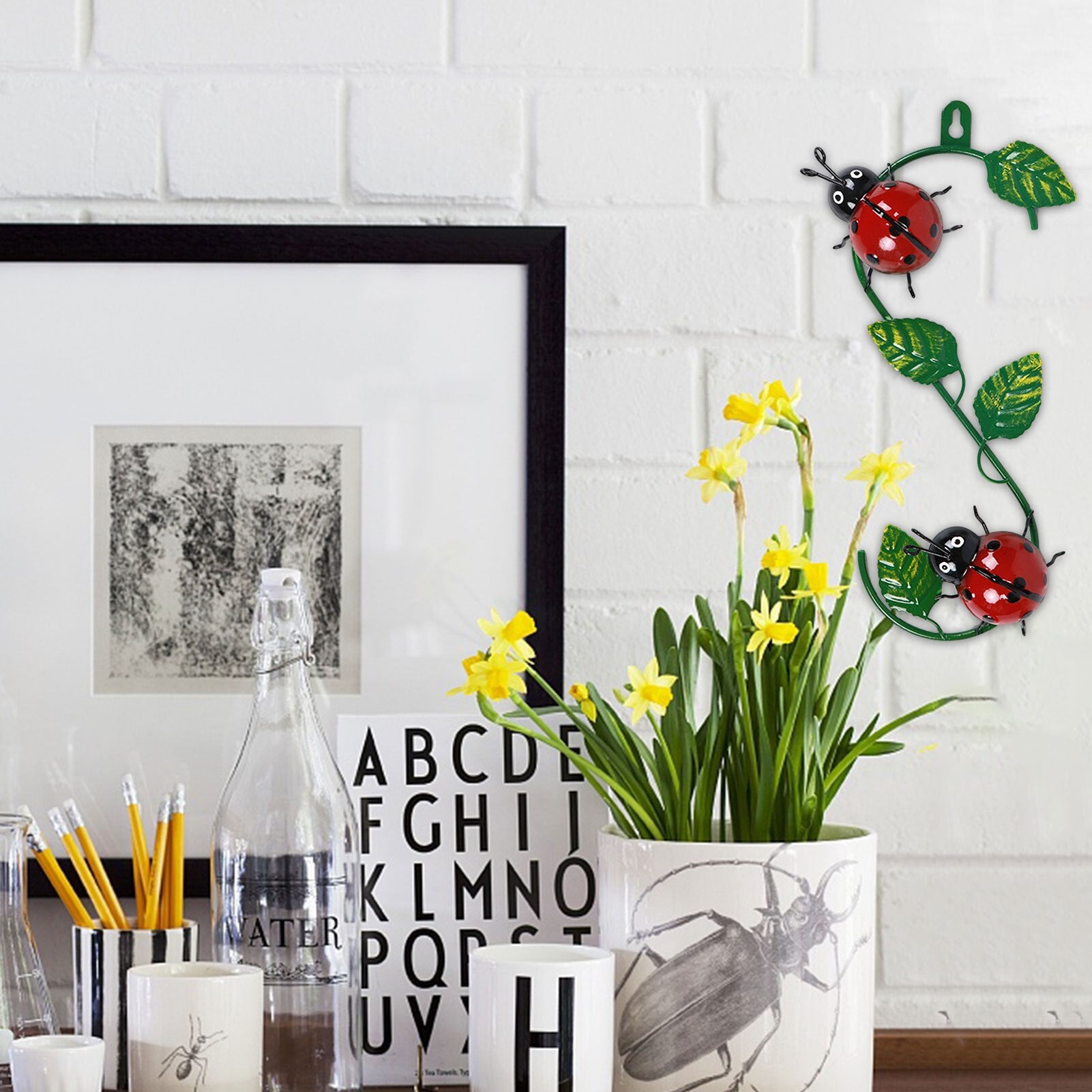 3D Metal Wall Decor Bees & Ladybugs