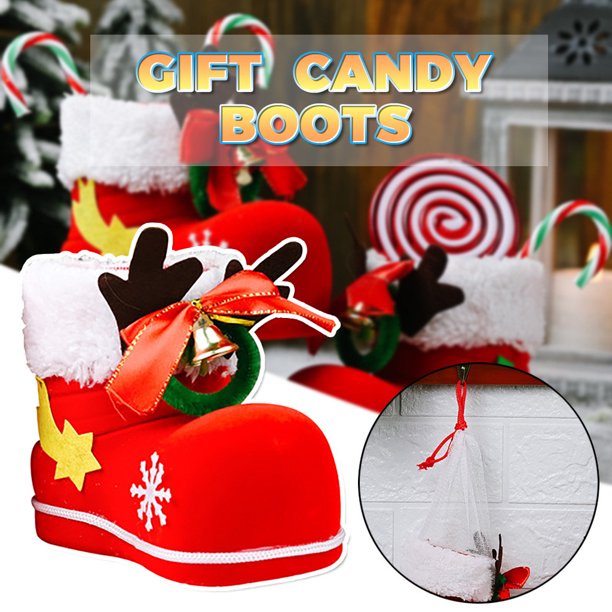 Christmas Santa Claus Gift Candy Boots