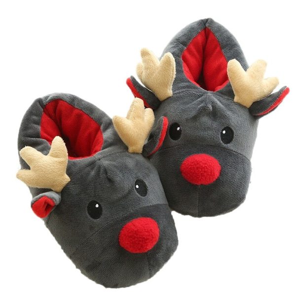 2022 NEW Christmas Deer Shape Winter Slippers - Image 5