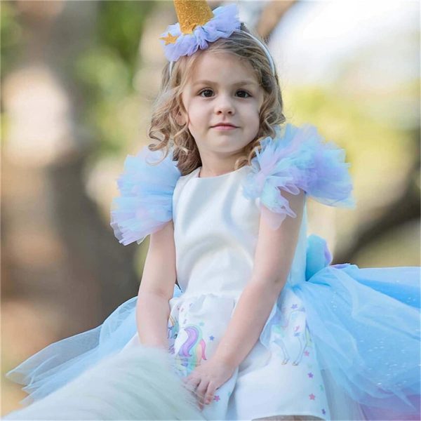 Christmas Unicorn Dress For Girls - Image 3