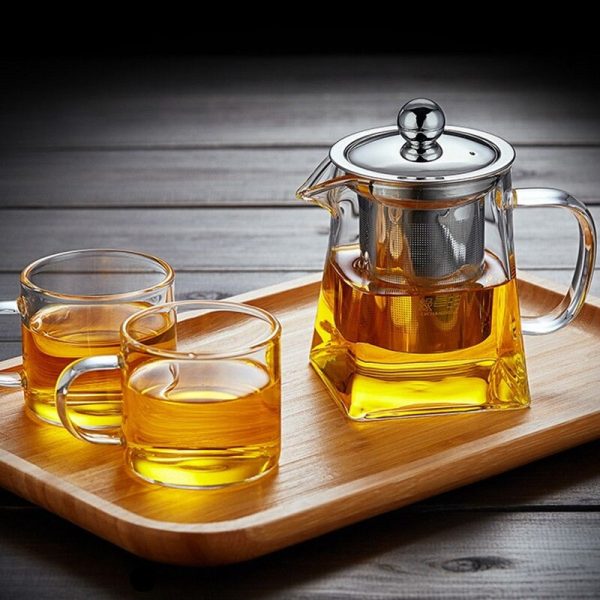 Elegant Borosilicate Glass Teapot - Image 3