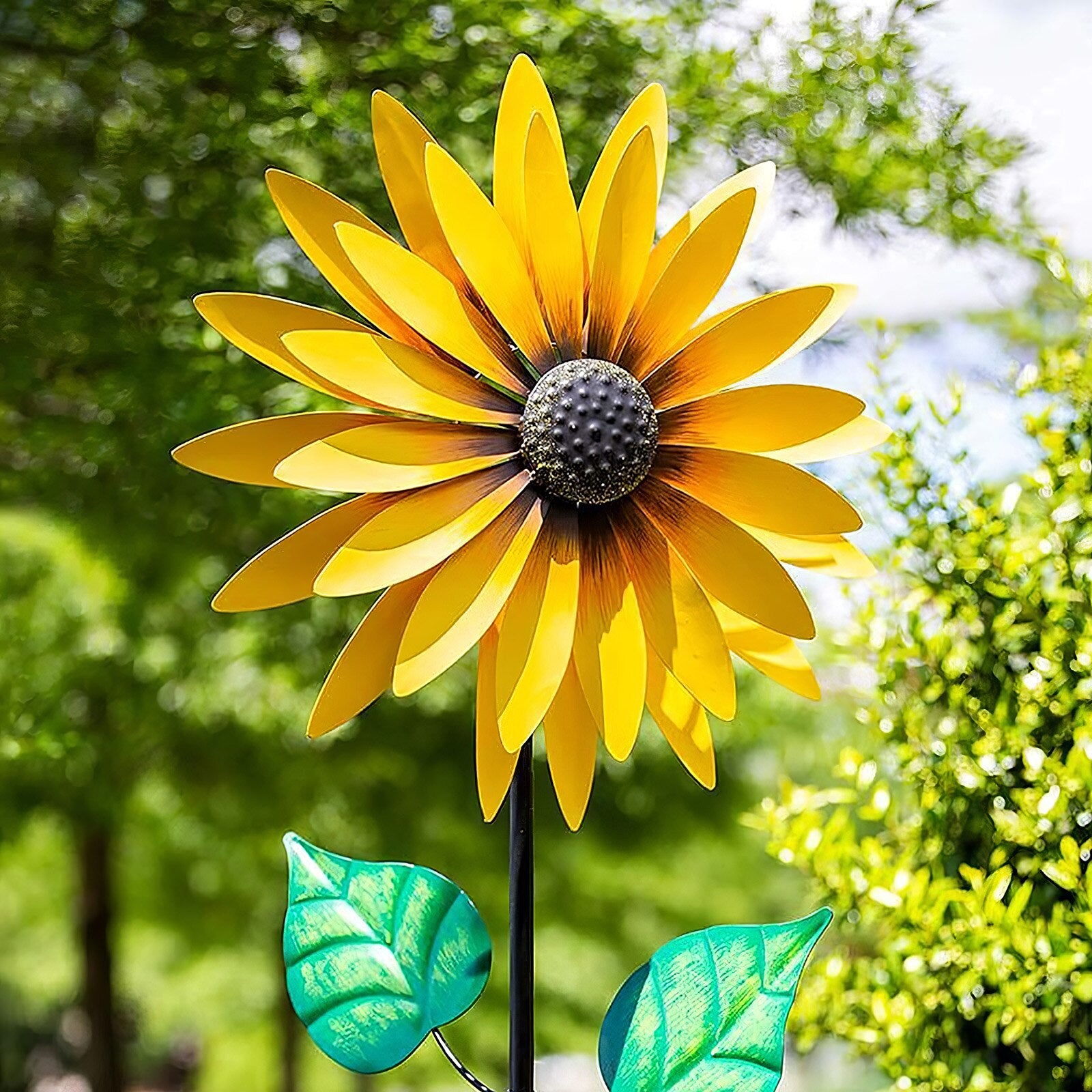 13_3fe3bec4-7c85-4e44-96f4-ccaf124f4d7c Unique Sunflower Metal Windmill