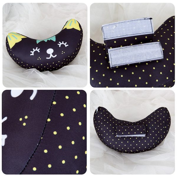 Kids Car Seat Belt Moon-Shaped Pillow - Image 5