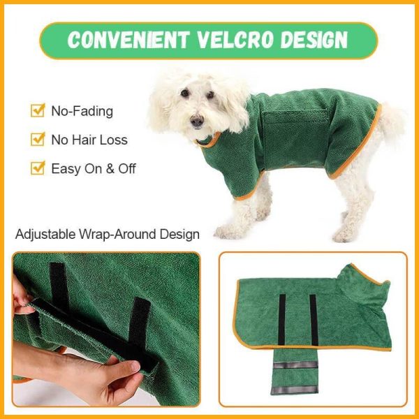 Super Absorbent Pet Bathrobe - Image 3