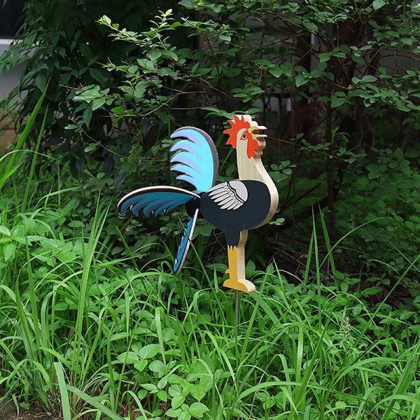 Rooster Windmill Garden Decoration - Image 3