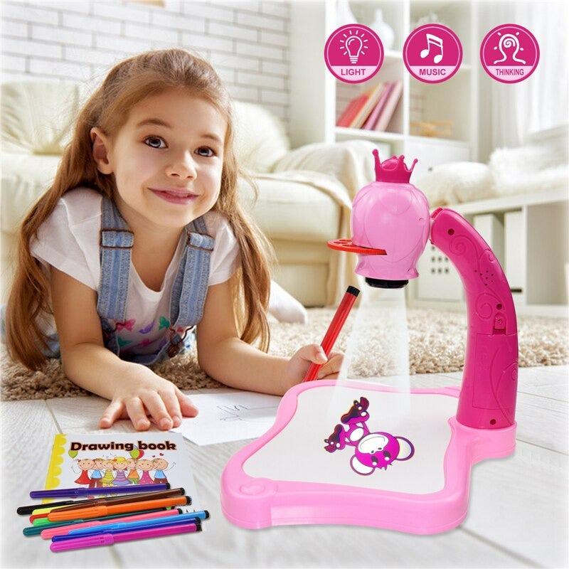 Children LED Projection Drawing Board