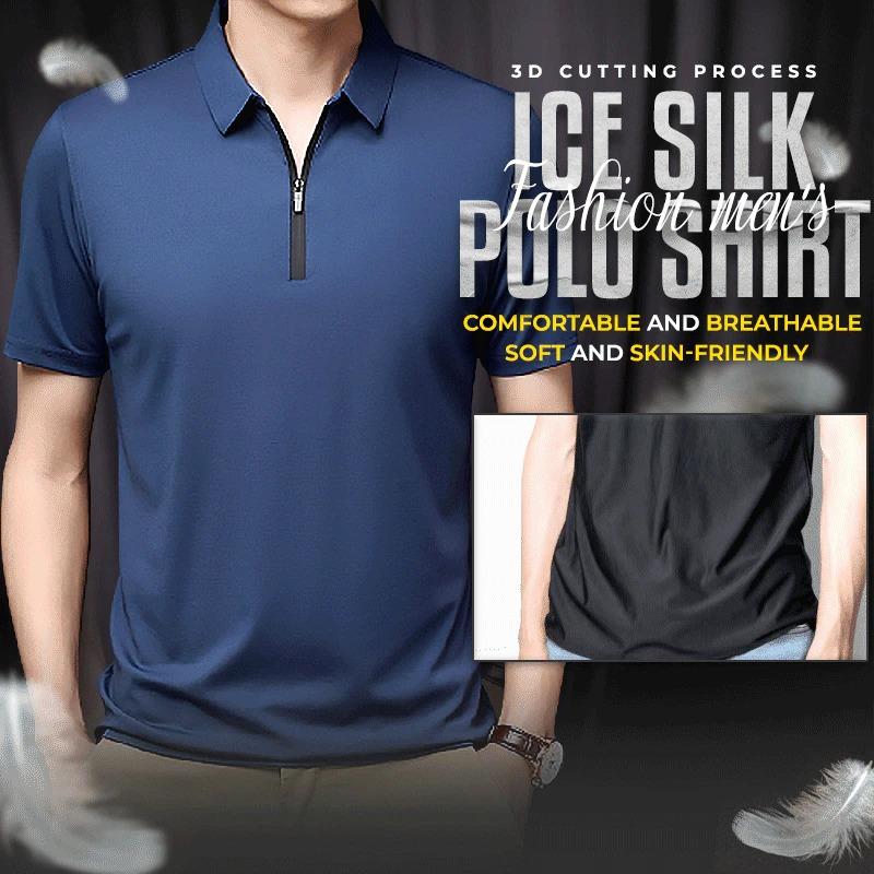 Ice Silk Fashion Men's Polo Shirt