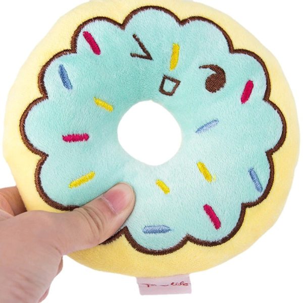 Donut-Shaped Dog Plush Toy - Image 3