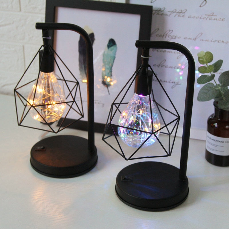 Diamond Shape LED Desk Lamp