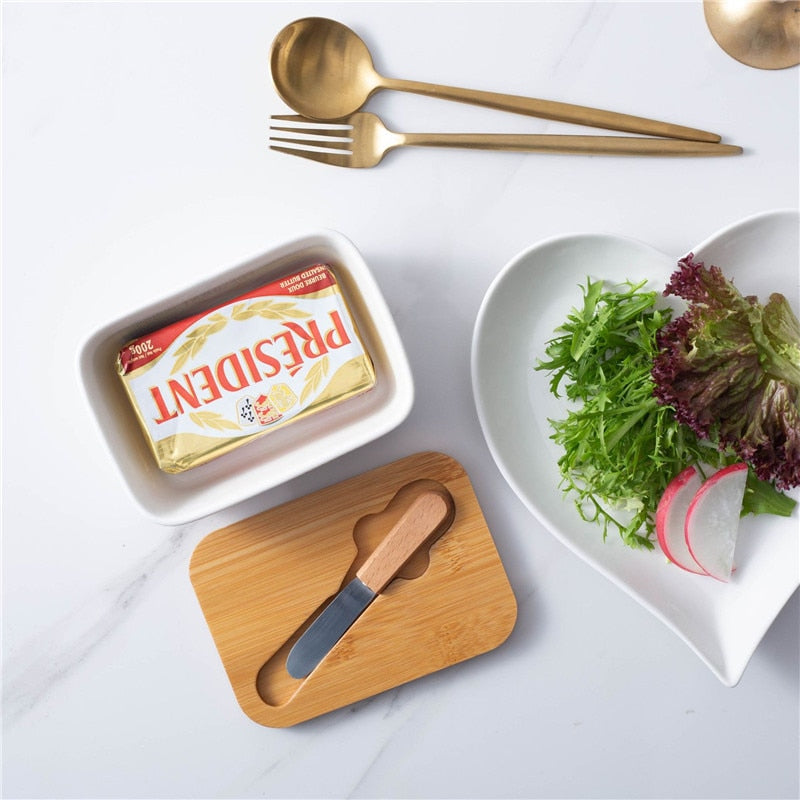 14_56df8083-1849-4d92-94ca-2b31b415b5b0 Ceramic Butter Container With Wood Lid