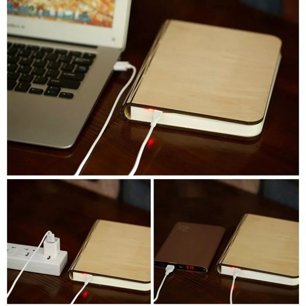 Classic Wooden Book Lamp - Image 3