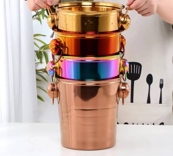 Portable Stainless Steel Ice Bucket - Image 3