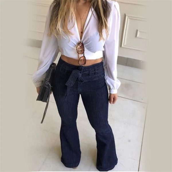 High Waist Wide Leg Jeans - Image 3