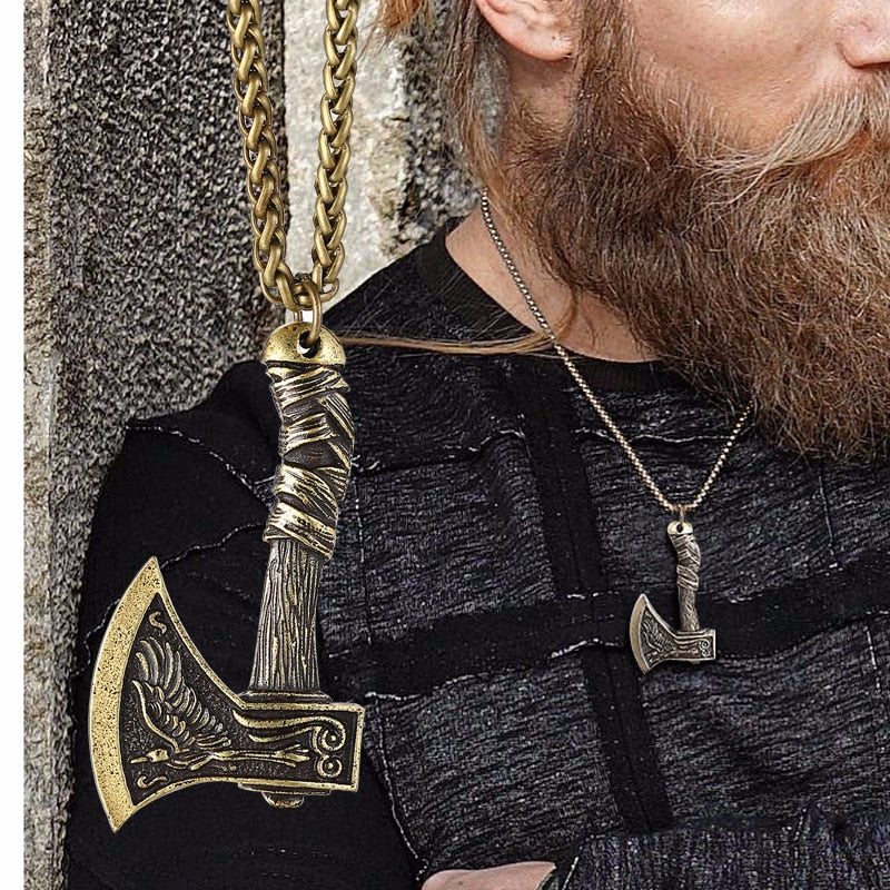 15_2991faed-3ebf-4852-bf8f-348b906d4f0a Viking Axe-Shape Pendant Necklace