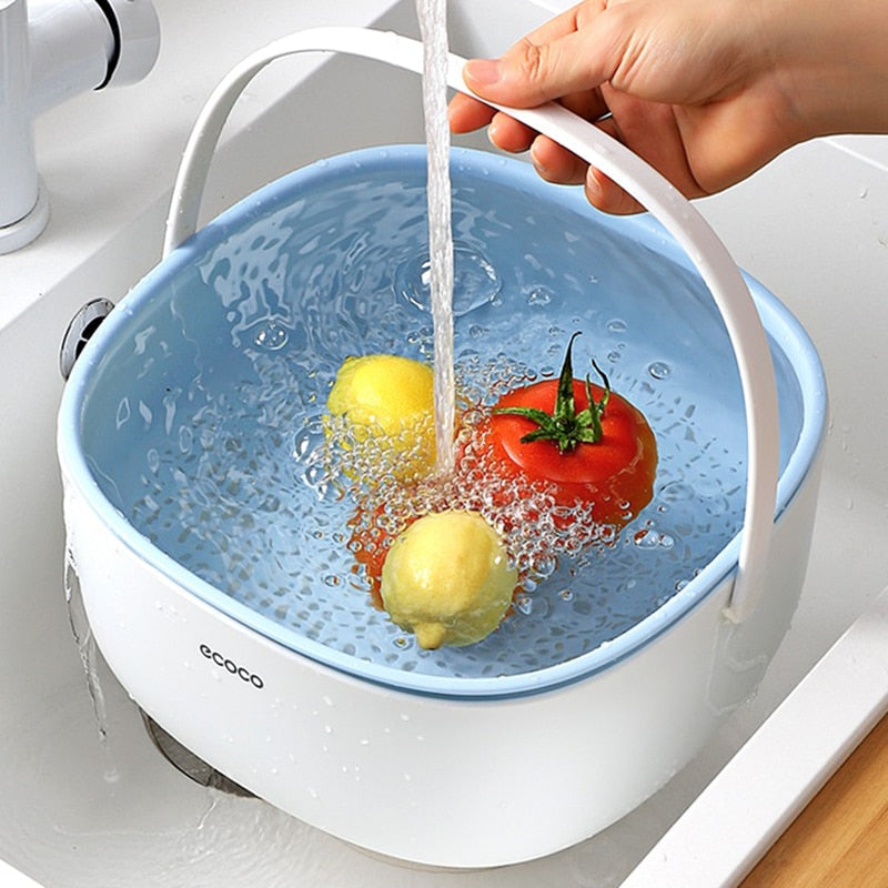 Portable Double-Layer Drain Basket