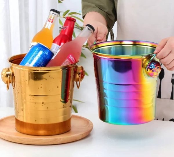 Portable Stainless Steel Ice Bucket - Image 5