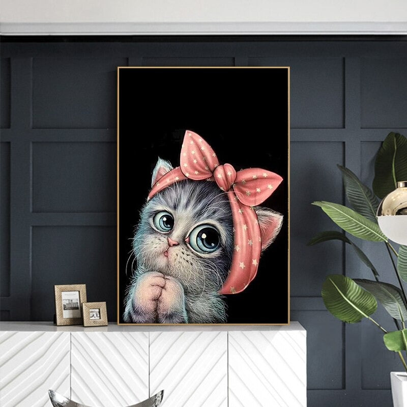 Lovely Cat Canvas Picture