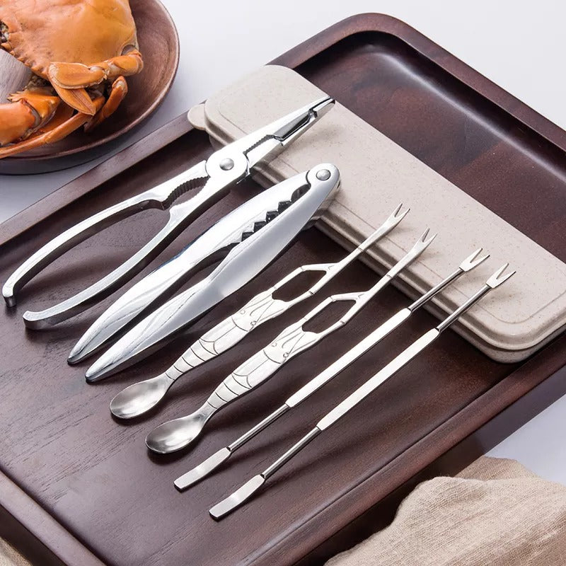 Stainless Steel Easy Crab Cracker Set