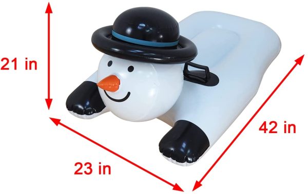 Snowman-Shaped Inflatable Sled - Image 7