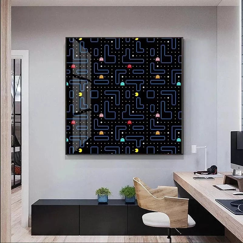 Classic Arcade Game PAC-MAN Wall Picture