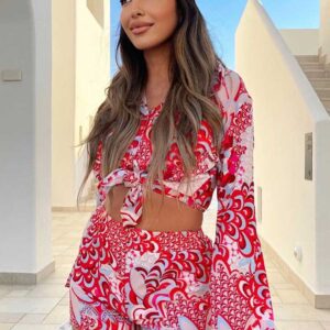 1_0d08b06c-8263-4d30-84ec-c9aa051ed317 2022 NEW Women's Summer Boho Casual Flower Print Three-Pieces Set