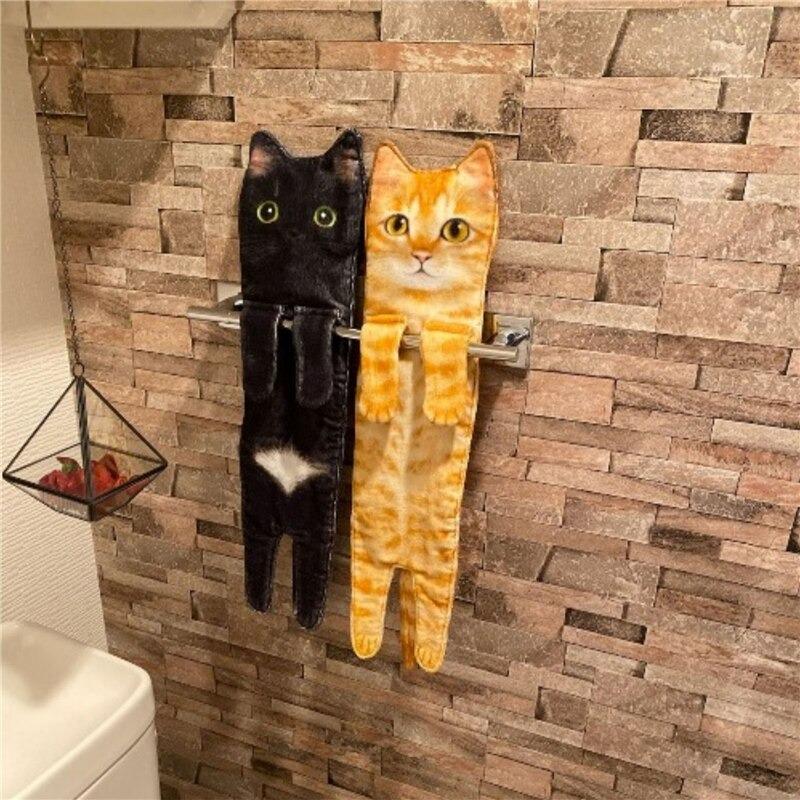 1_12a8f692-0435-4a4d-8534-1a255707d309 Long Cat Shaped Towels