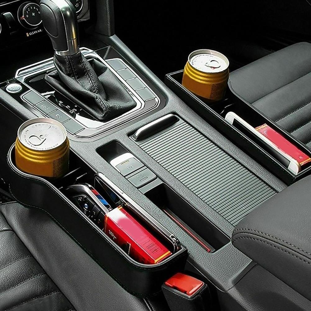 Leather Car Seat Gap Storage Box