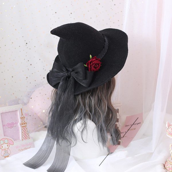 Lolita Halloween Retro Witch Hat - Image 2