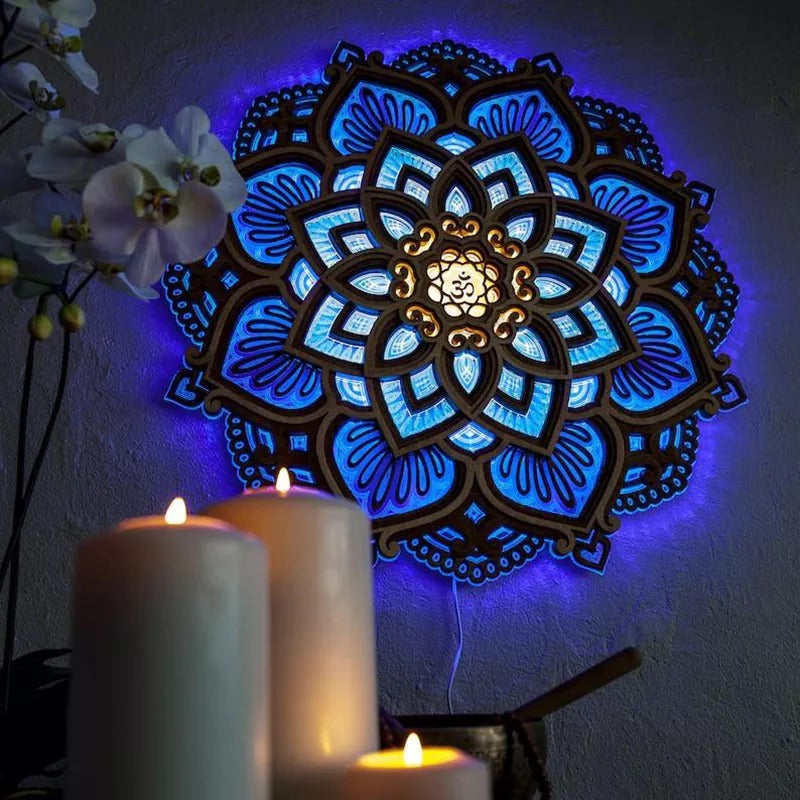 Mandala Yoga Room Night Light