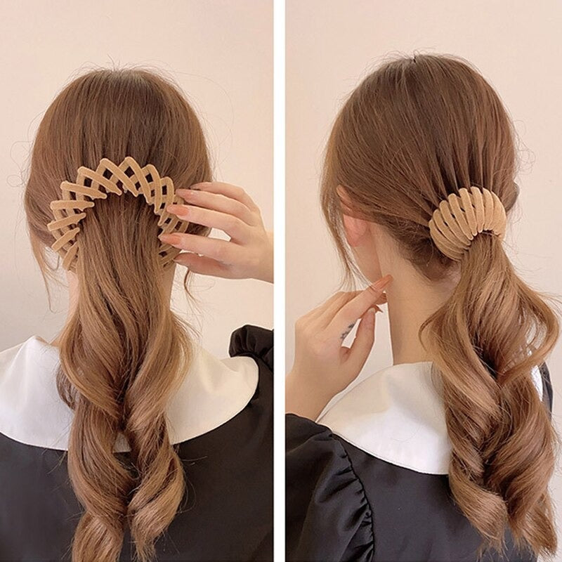 Lazy Bird's Nest Plate Hairpin