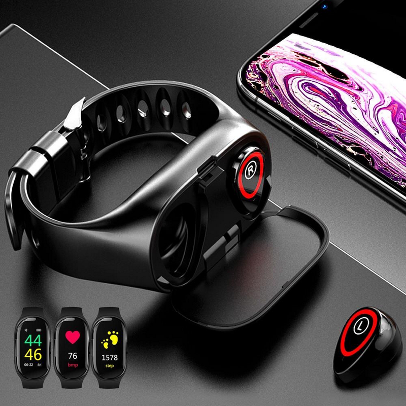 Smart Watch With Earbuds