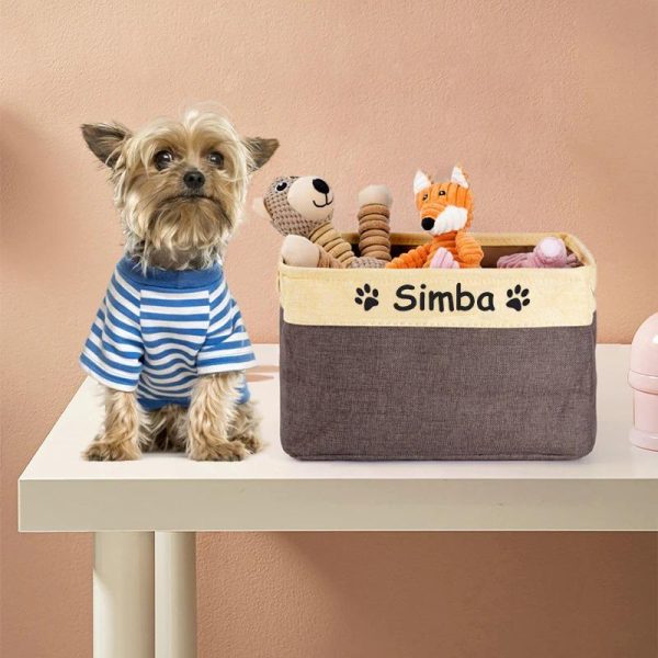 Personalized Pet Toy Storage Basket - Image 5