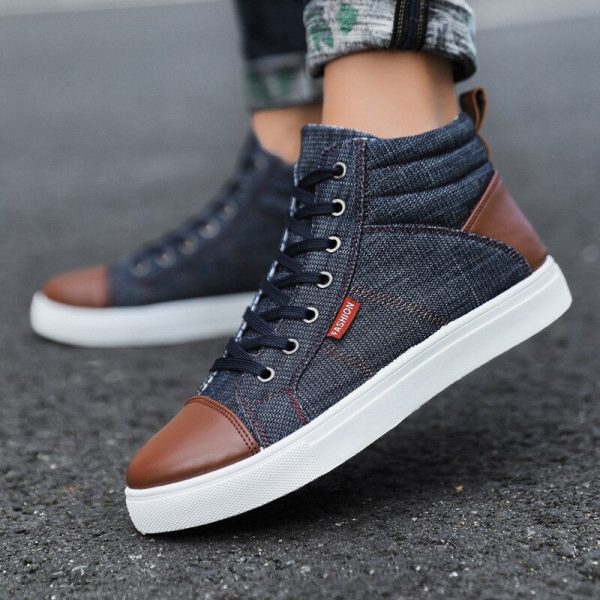 Casual Men's High-Top Sneakers - Image 4