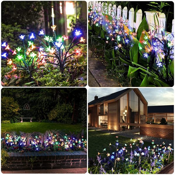 Solar-Powered LED Cherry Blossom Flower Tree Lamp - Image 5